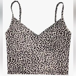 SHEIN Animal Print Cropped Top